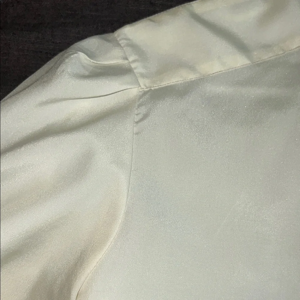 Cream Ruffled Blouse - Picture 3 of 4